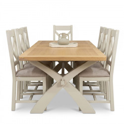 Valerie X-Leg Extn Dining Table